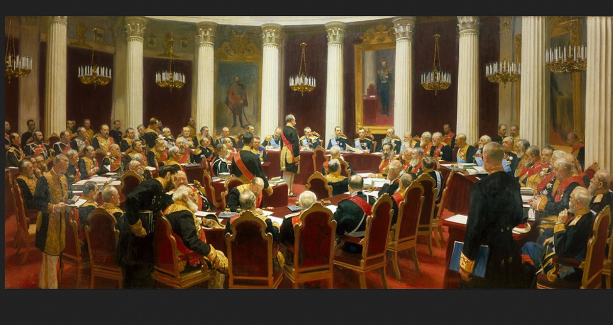 И. Репин "Торжественное заседание государственного совета."