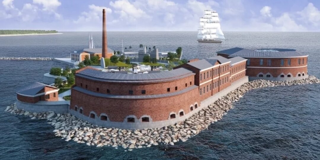 Уникальная крепость Петра Первого посреди моря