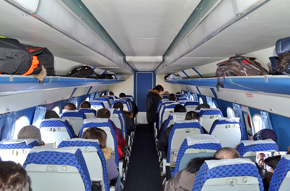 Ан24 самолет, салон