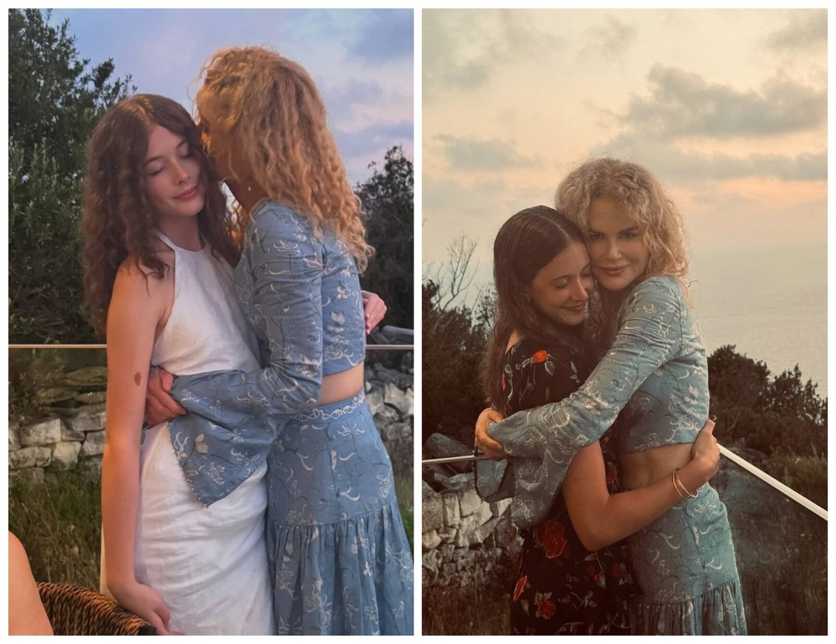 Николь Кидман с дочками. Фото: социальные сети