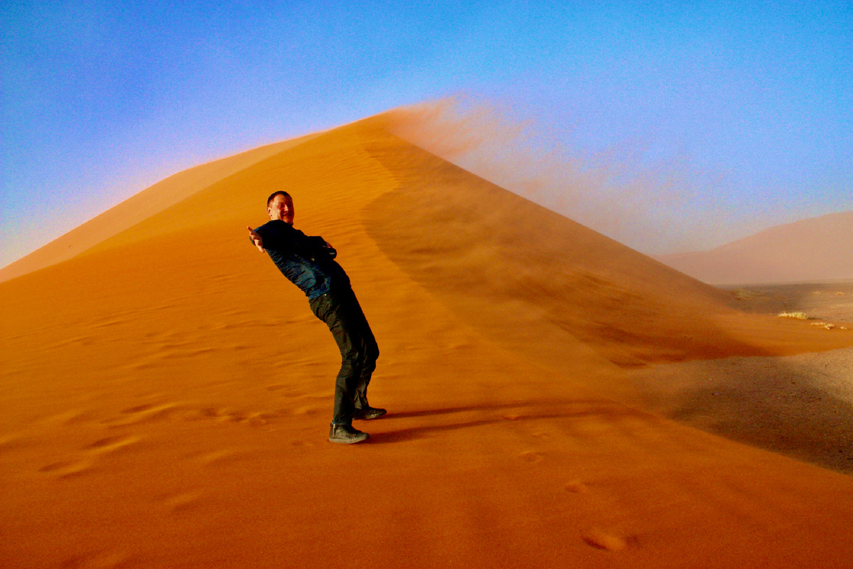 Раннее утро в пустыне Намиб