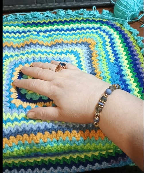 коврик для внучки крючком из личного архива