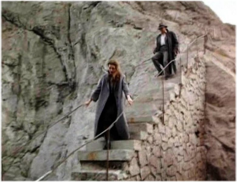 Симеиз, скала Дива. Кадр из фильма «Десять негритят»