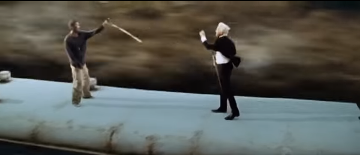 "Пусть всё решится в благородной сабельной схватке!"