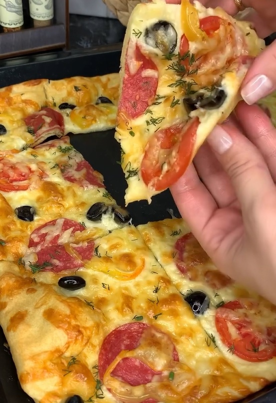 БЫСТРАЯ ПИЦЦА без раскатки