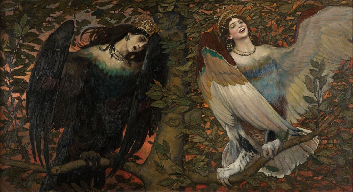 Виктор Васнецов. Сирин и Алконост. Песнь радости и печали. 1896. Государственная Третьяковская галерея