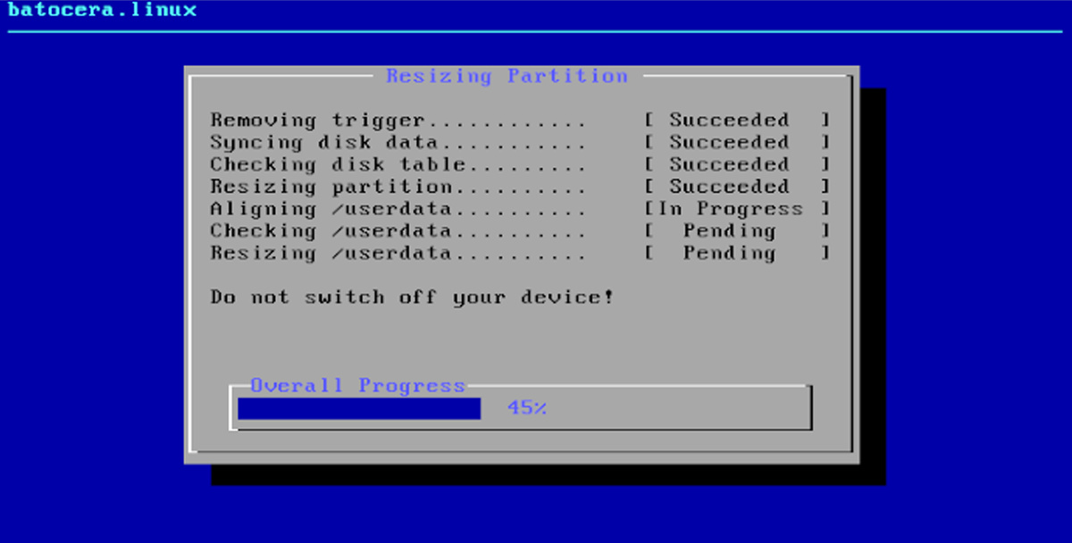 Первый запуск системы