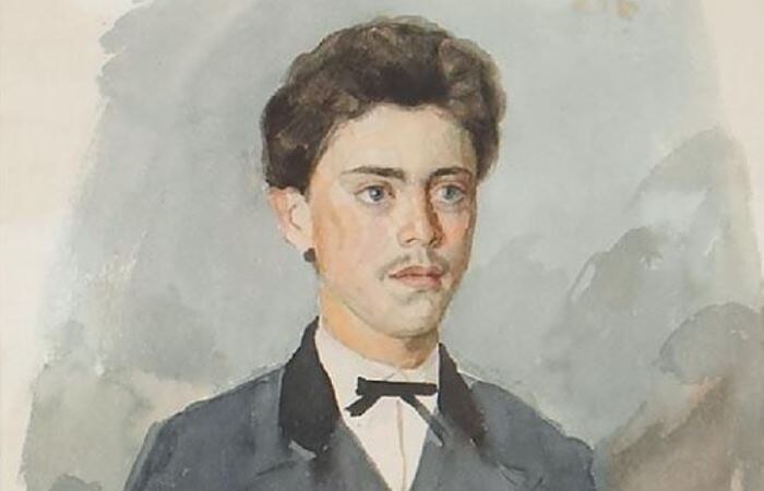 Василий Суриков в юности