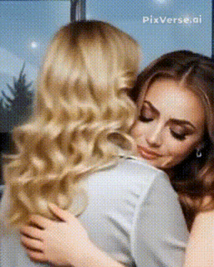 Не выдержав, Катерина бросилась к матери и, опустившись около неё на колени, обняла женщину.