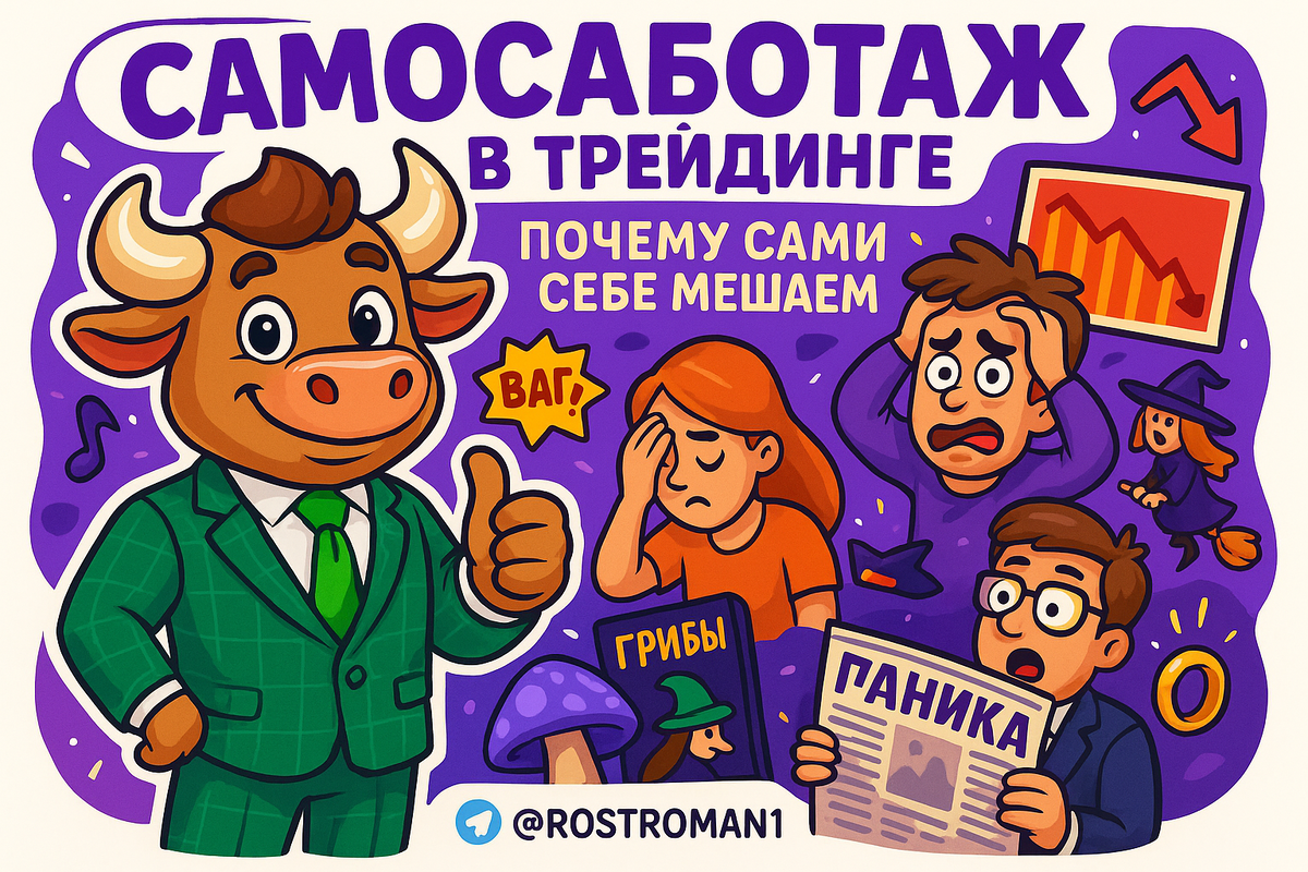    Самосаботаж в трейдинге: 7 скрытых ловушек, из-за которых вы сливаете депозит РоСТ | Роман о Системном Трейдинге