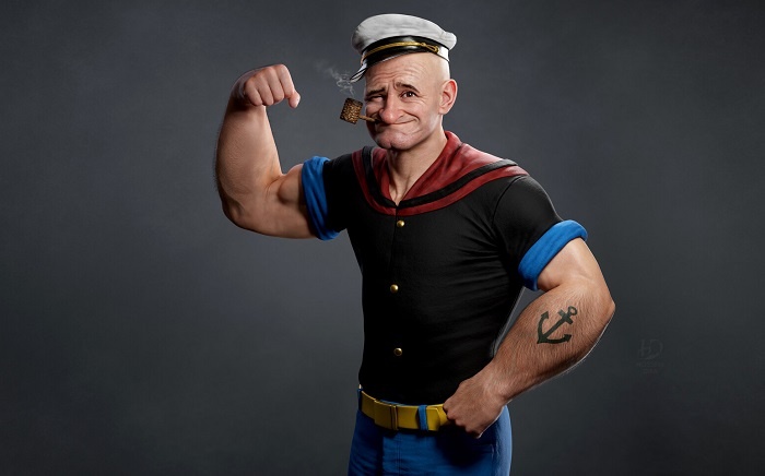 Фото реконструкция образа моряка Попая