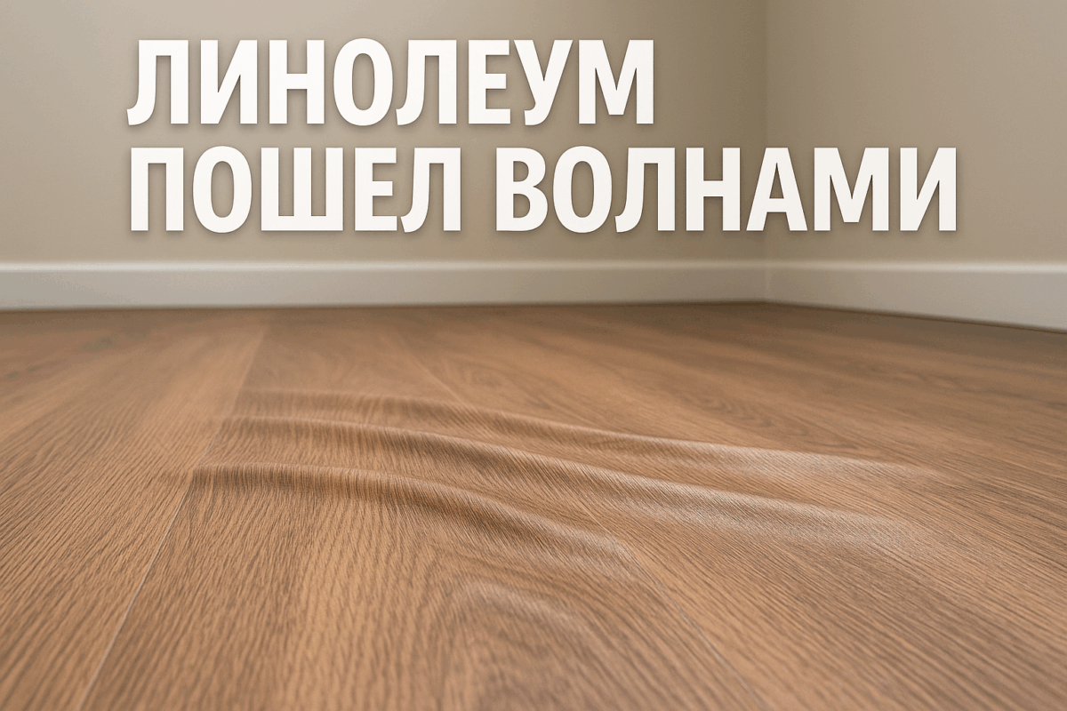    Линолеум пошел волнами — выравнивание покрытия Михаил Юрьевич