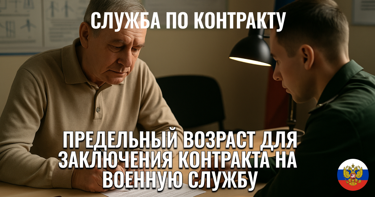 Предельный возраст для заключения контракта на военную службу