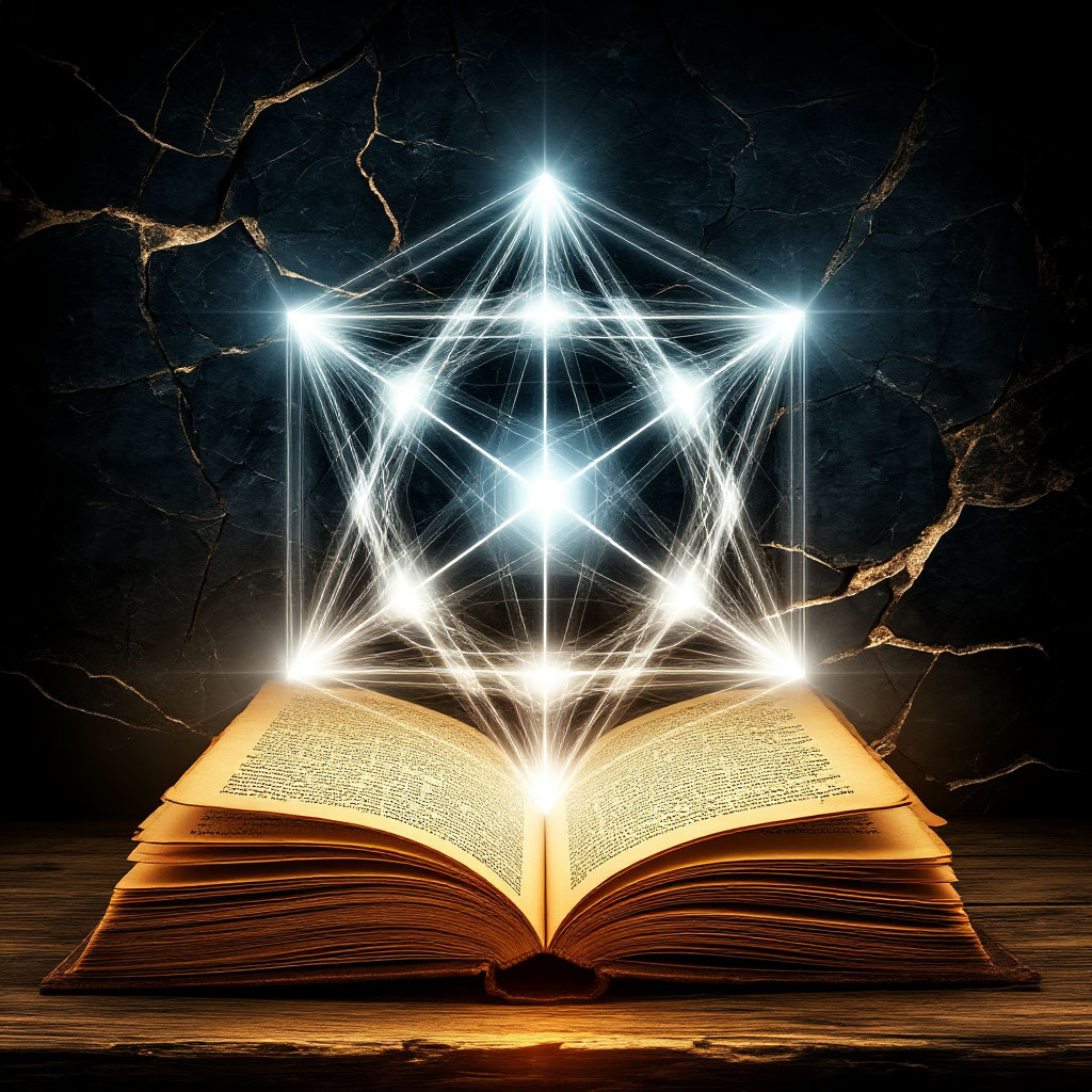 Иллюстрация "Академический шок: Многомерная геометрия" создана сетью Шедеврум