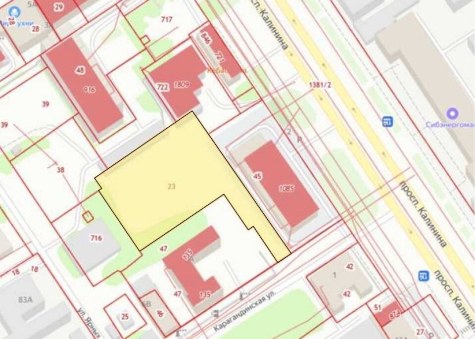    Расположение здания госархива Алтайского края . Источник: АКБ «ИнвестПроект»