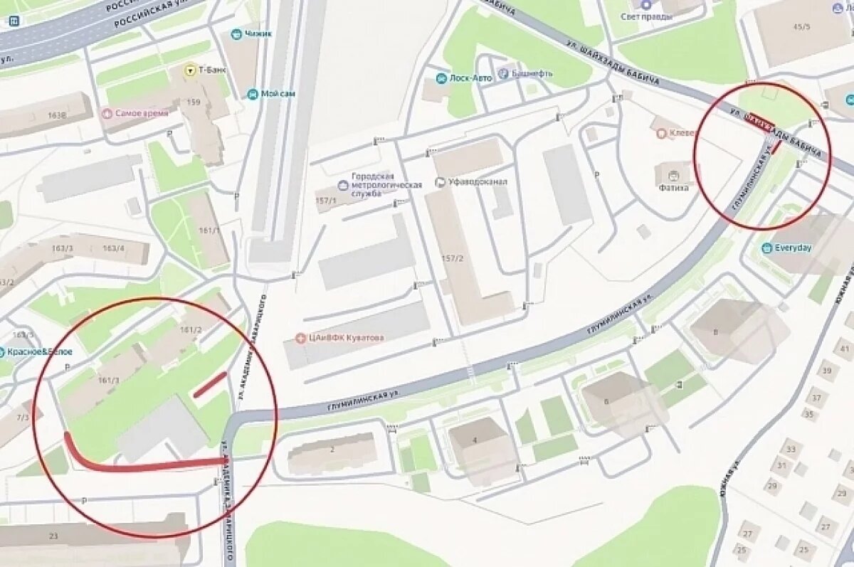    В Уфе в микрорайоне Глумилино перекроют дороги до лета 2026 года