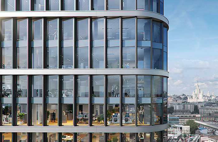   Бизнес-центр класса Prime Dubinin'Sky. фото: ГК «Галс-Девелопмент»