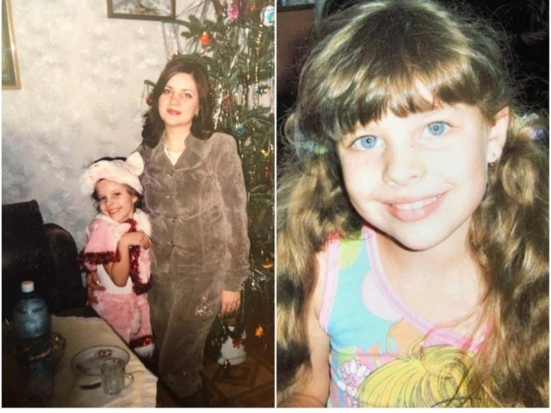 В детстве с мамой