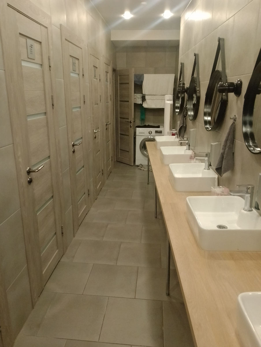 Хостел ванные комнаты 