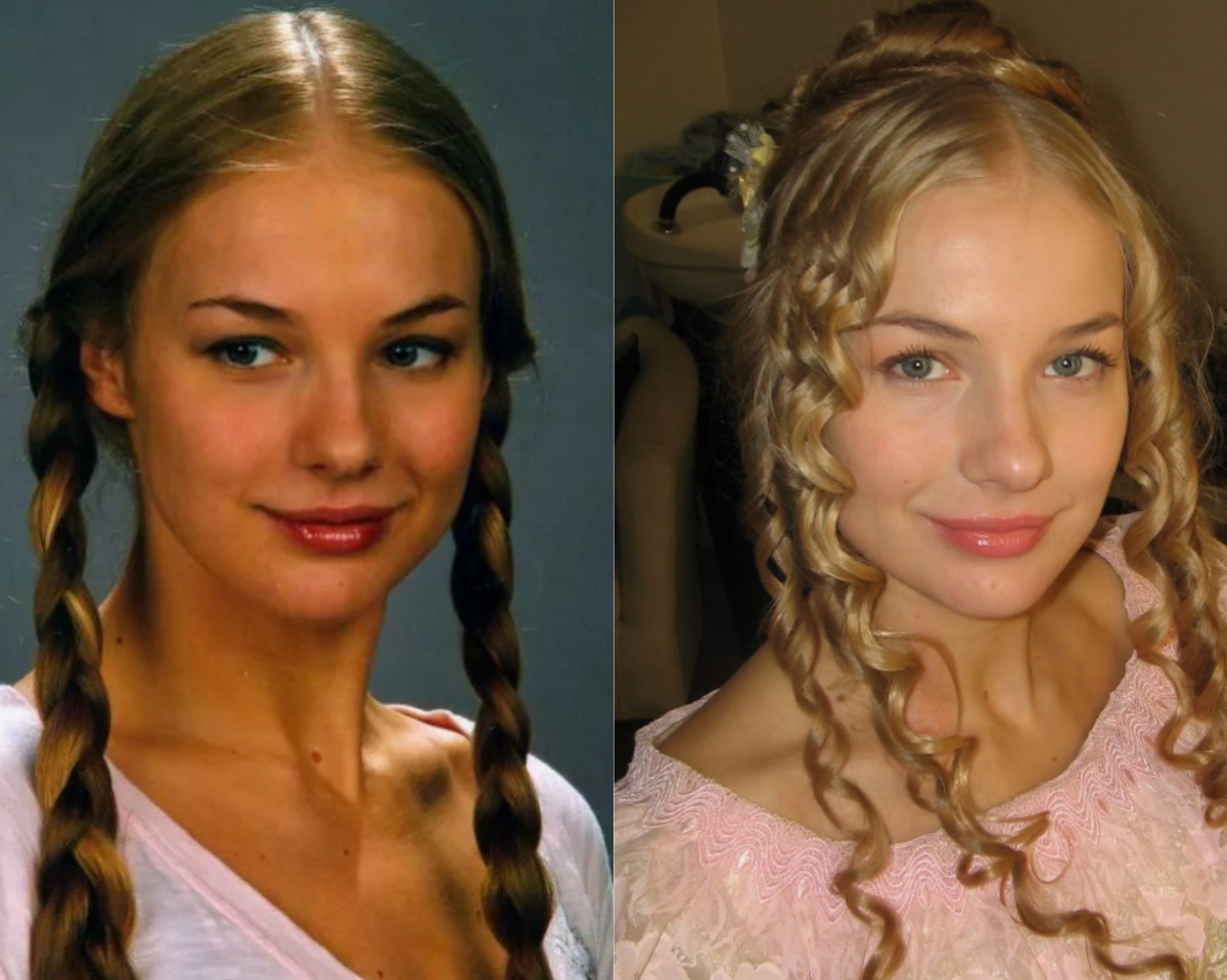 на фото Елена Аросьева в юности