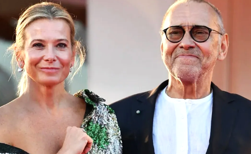 на фото Юлия Высоцкая и Андрей Кончаловский