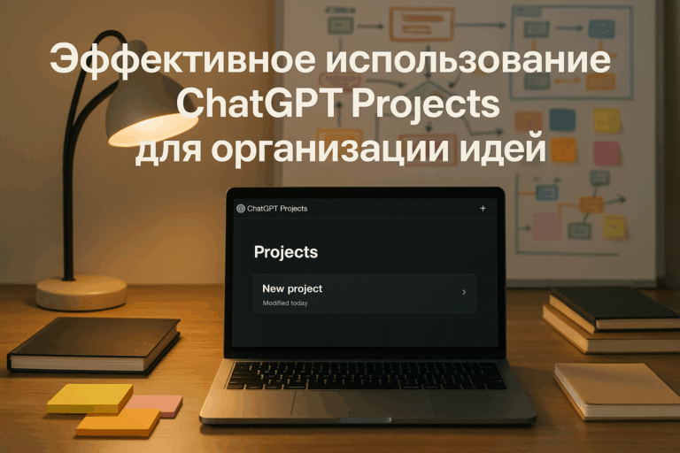    Эффективное использование ChatGPT Projects для организации идей, управления проектами и планирования контента с целью улучшения продуктивности.