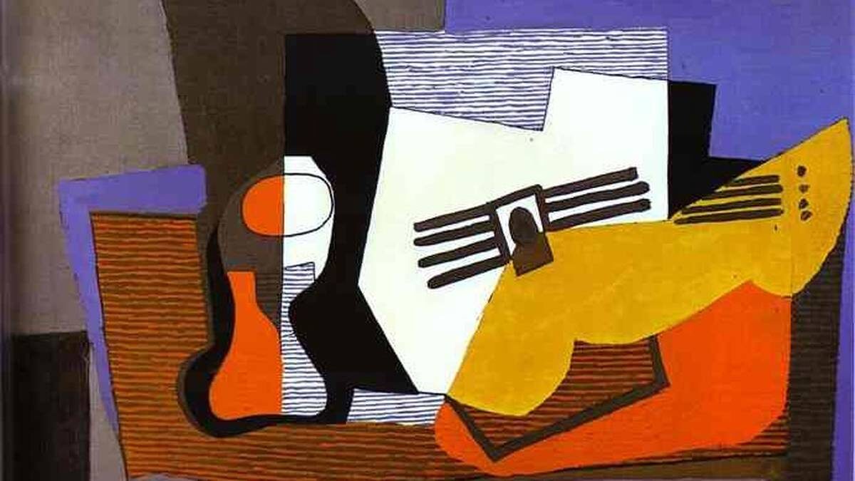    Фото: Картина Пабло Пикассо «Натюрморт с гитарой»