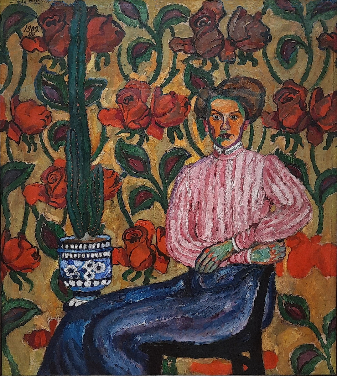 "Портрет В. П. Виноградовой" (1909). Все фотографии с выставки в статье мои