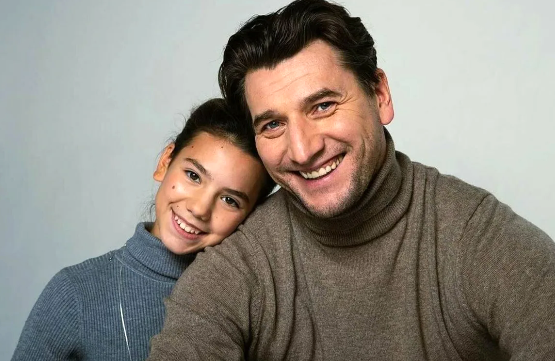 Александр Устюгов с дочкой Женей