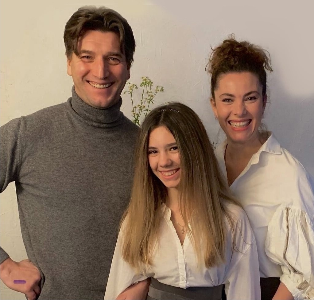 Янина Соколовская и Александр Устюгов с дочерью