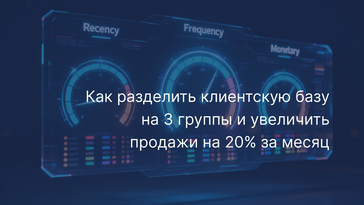 Как разделить клиентскую базу на 3 группы и увеличить продажи на 20% в месяц