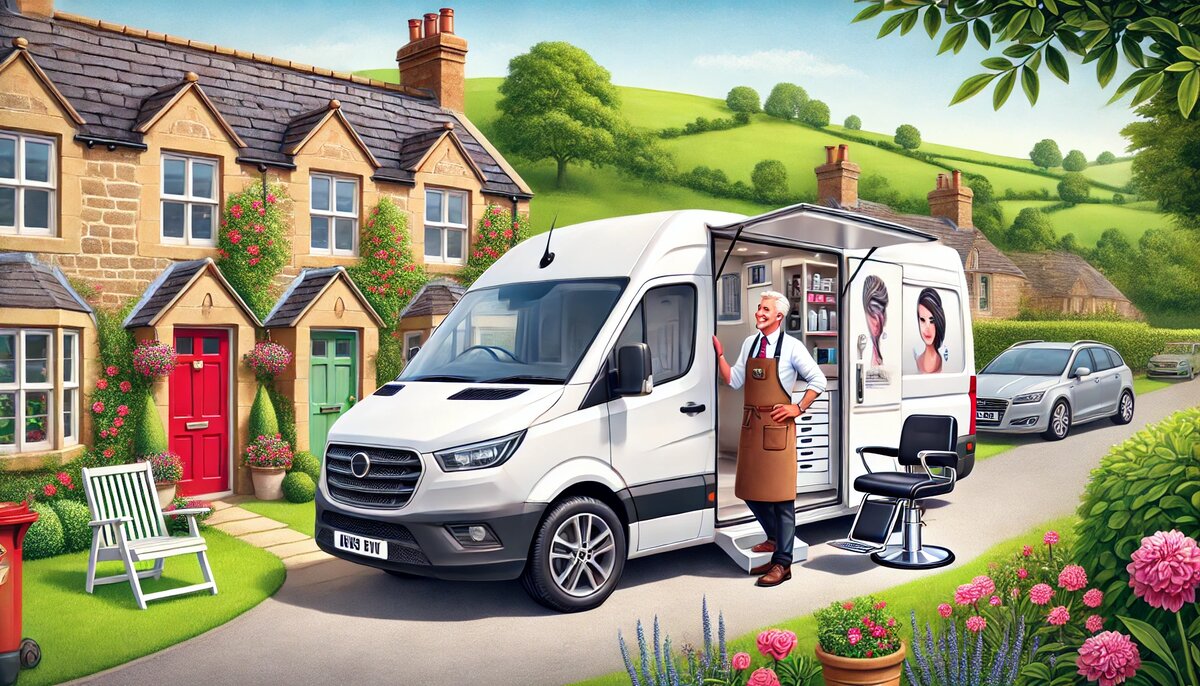 Мобильная парикмахерская в Великобритании