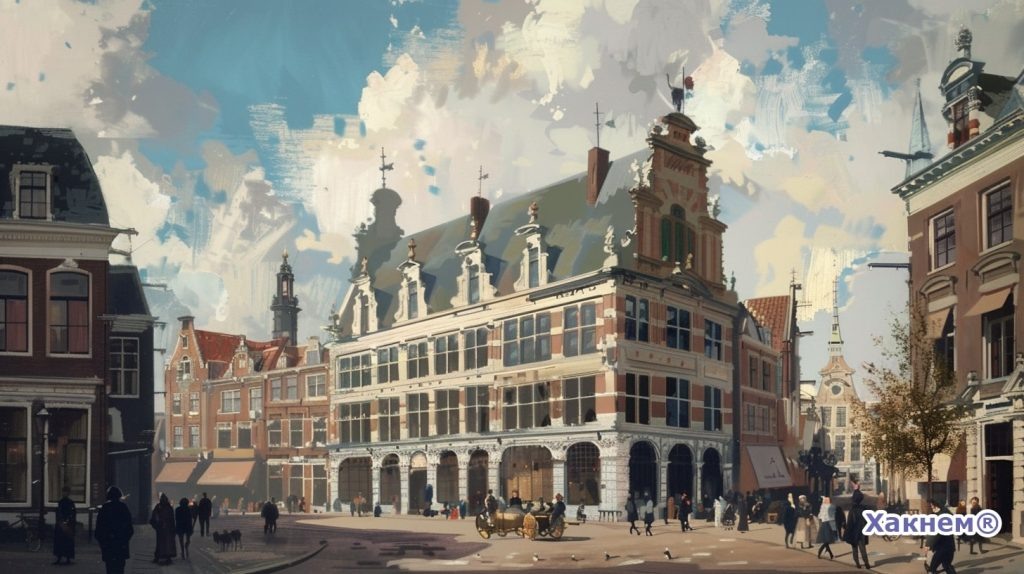 Нидерландах XVI века, здание банка.