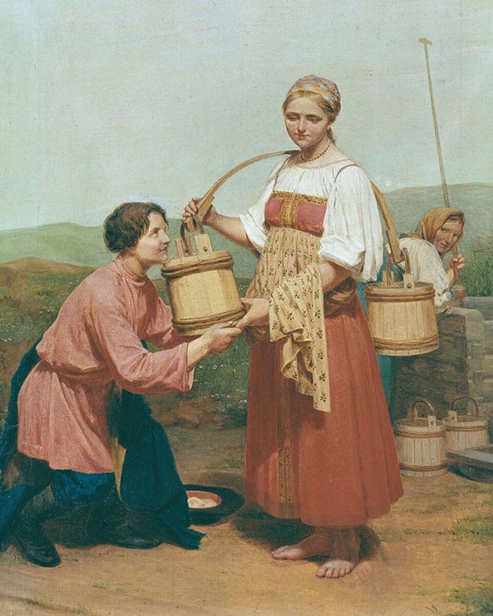 «Встреча у колодца» - картина Алексея Венецианова