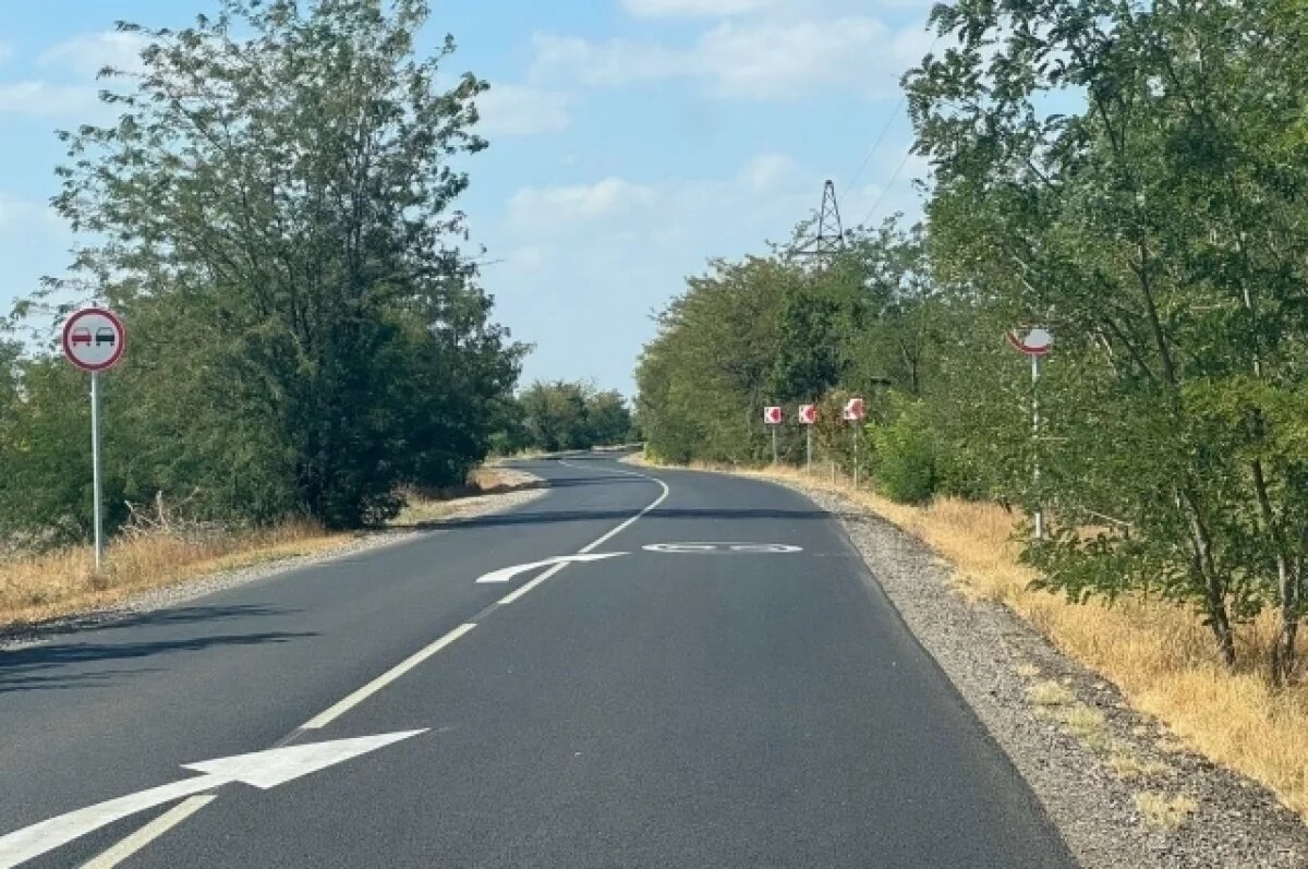    На дороге Азовское – Нижнегорский положили 8 км дорожного полотна