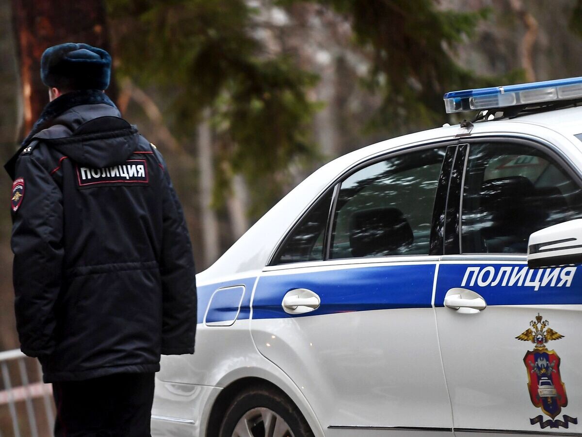    Сотрудник полиции возле служебного автомобиля© РИА Новости / Евгений Одиноков