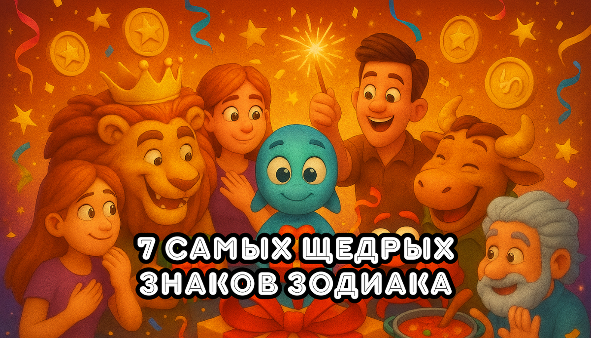 Когда щедрость — это суперсила: кто из зодиаков отдаст вам последнюю конфету (и ещё обнимет)?