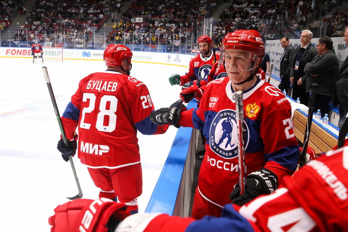 Сергей Шепелев во время Гала-матча Фестиваля хоккея Ночной лиги