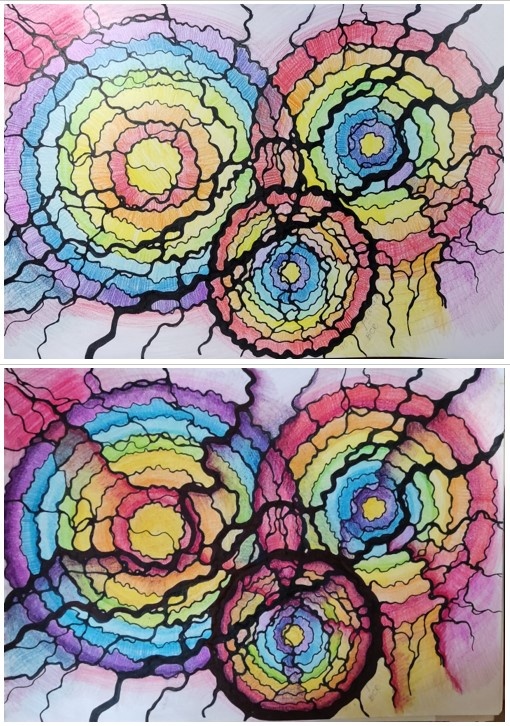 Рисунок до и после обратной связи