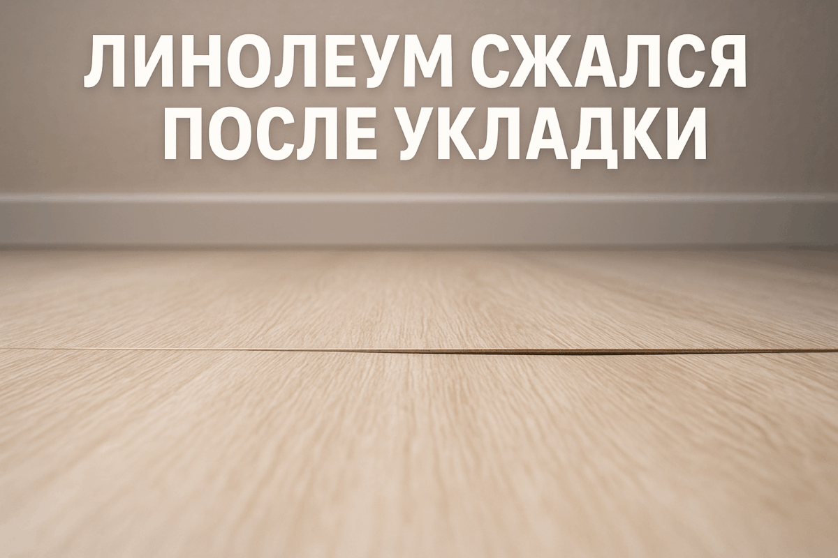    Линолеум сжался после укладки — устранение щелей Михаил Юрьевич