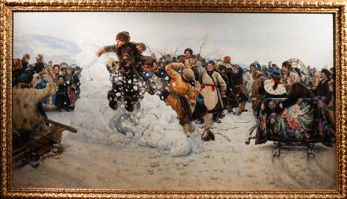 Василий Суриков. Взятие снежного городка. 1891