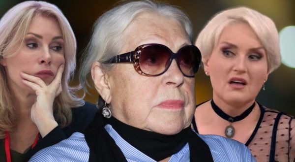    Лидия Федосеева-Шукшина с дочерями. Фото: ТВЦ