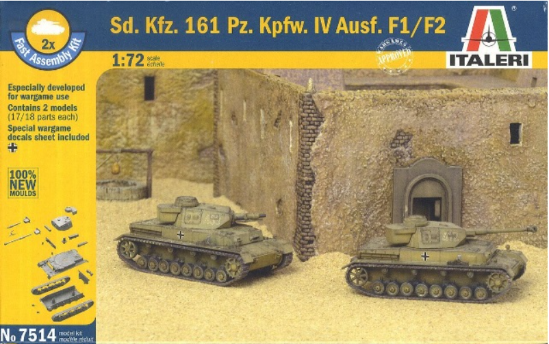 Упаковка набора для сборки двух моделей от Italeri