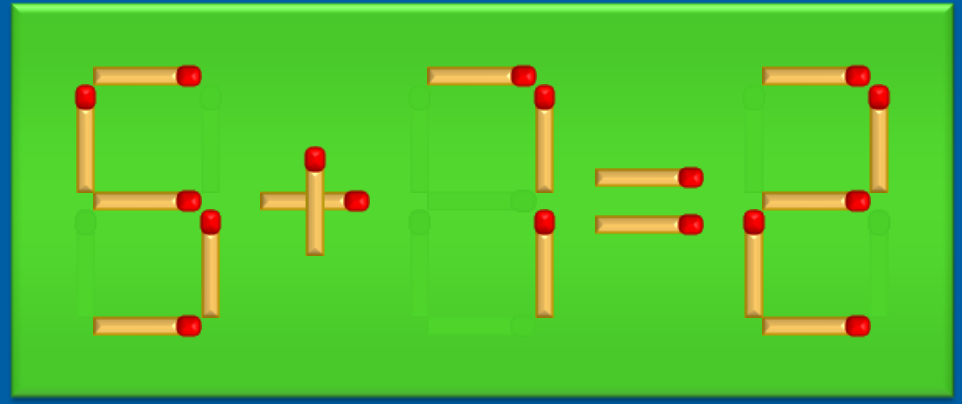 Переместите 1 спичку