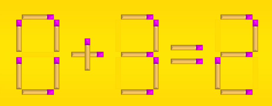 Переместите 1 спичку