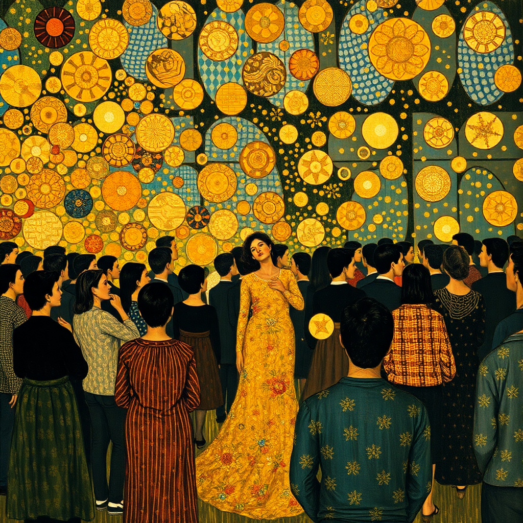 Изображение создано ИИ по мотивам творчества Густава Климта.