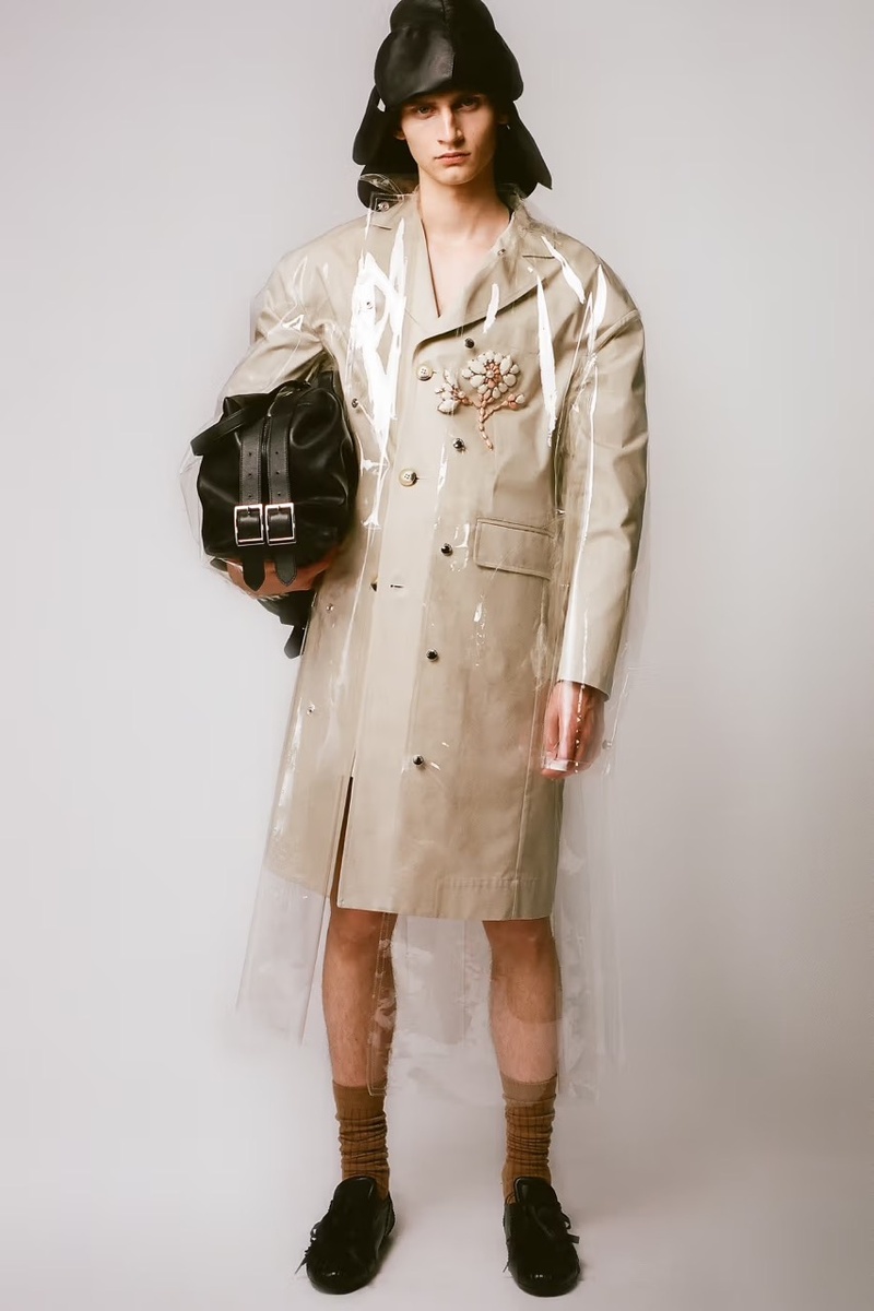    Жаккардовые куртки, тренчи и многослойные поло: Simone Rocha представил лукбук новой мужской коллекции (фото 3)
