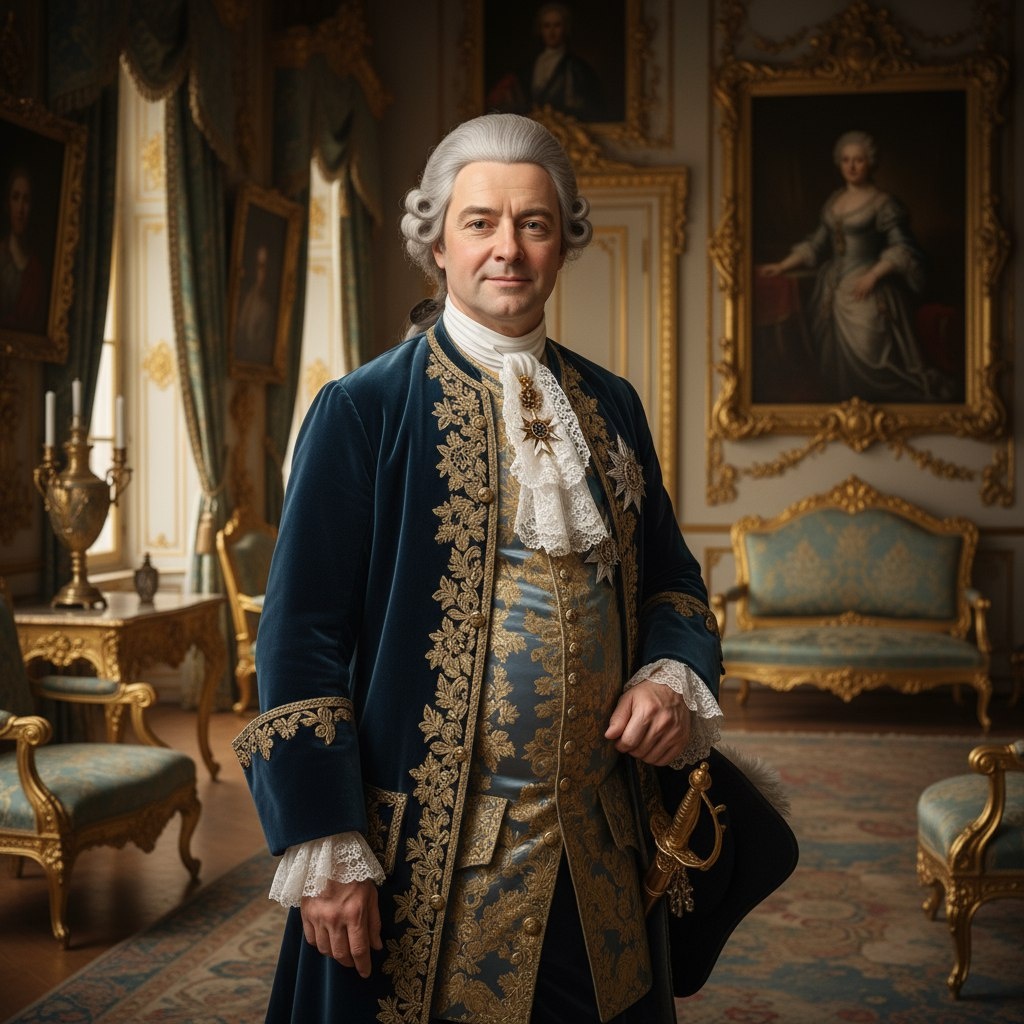 Григорий Орлов (образ создан нейросетью на основе исторических изображений)