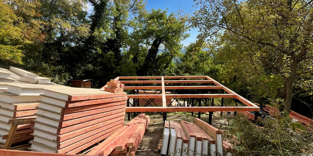 Монтаж СИП панелей.