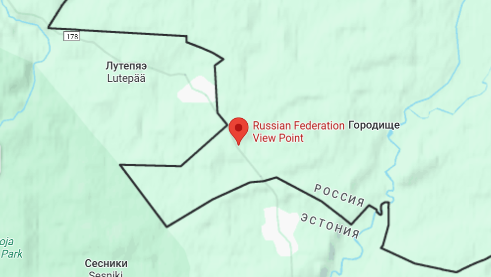 Саатсеский сапог на карте © Google